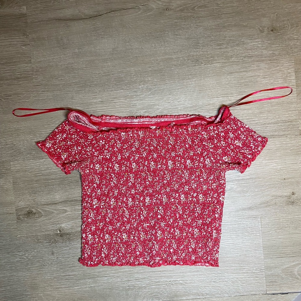 Women’s ELV!14 floral stretchy crop top